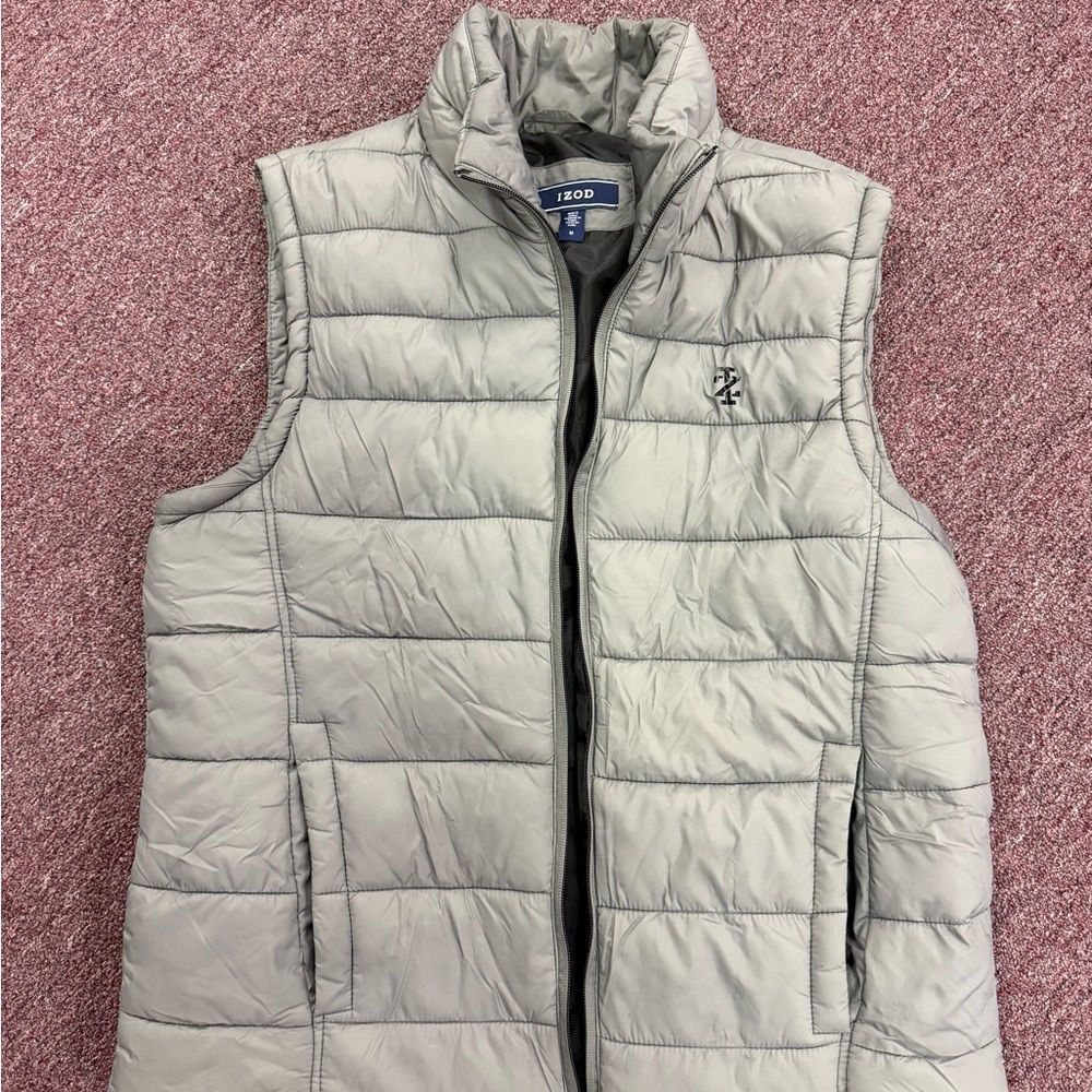 IZOD Gray Quilted Vest